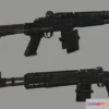 1529366 - PBR Game 3D Models - Assault Rifle MK14 3D Max