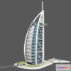 1529398 - PBR Game 3D Models - Burj Al Arab   Dubai 3D Max