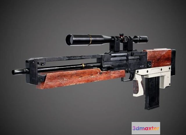 1529406 - PBR Game 3D Models - Carrack 300 sniper rifle 3D Max