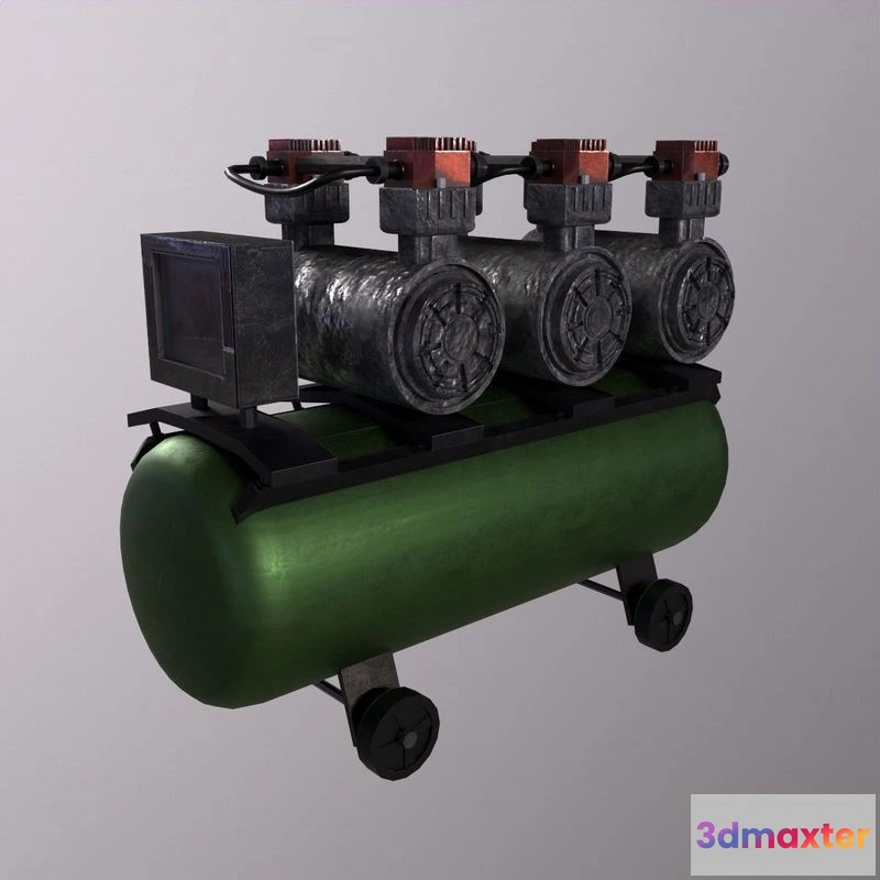 1529414 - PBR Game 3D Models - Compressor Machine 3D Max