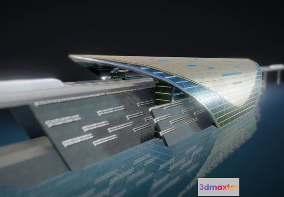 1529426 - PBR Game 3D Models - Dubai Train Station 3D Max