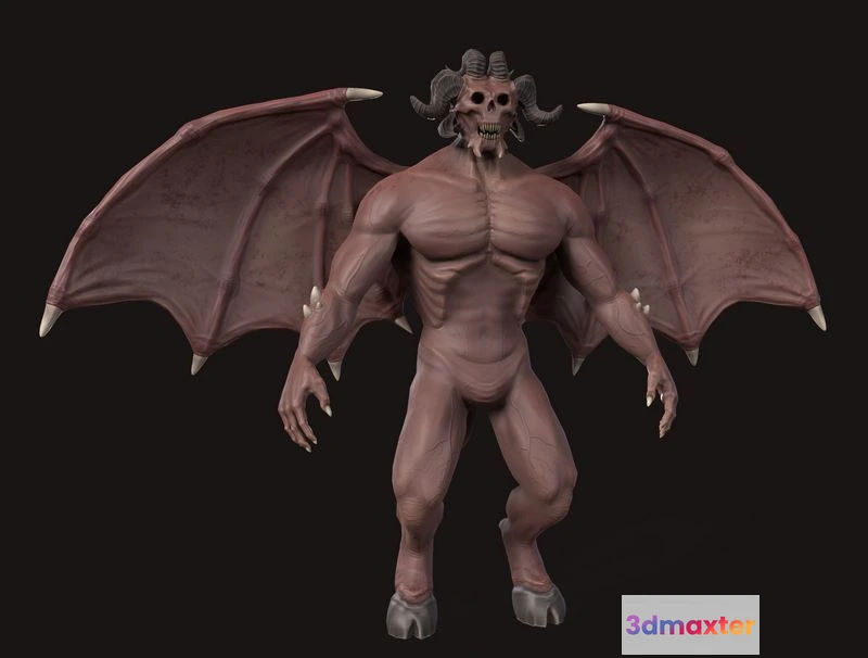 1529448 - PBR Game 3D Models - Flying Demon 3D Max