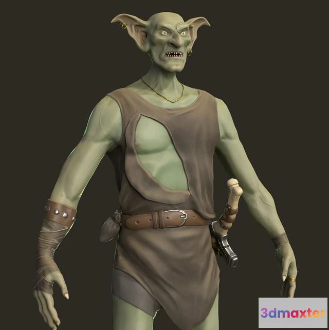 1529466 - PBR Game 3D Models - Goblin Outlaw 3D Max
