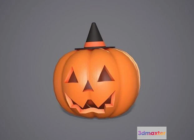 1529476 - PBR Game 3D Models - Halloween Pumpkin 2 3D Max