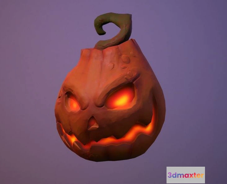 1529480 - PBR Game 3D Models - Halloween pumpkin 3D Max