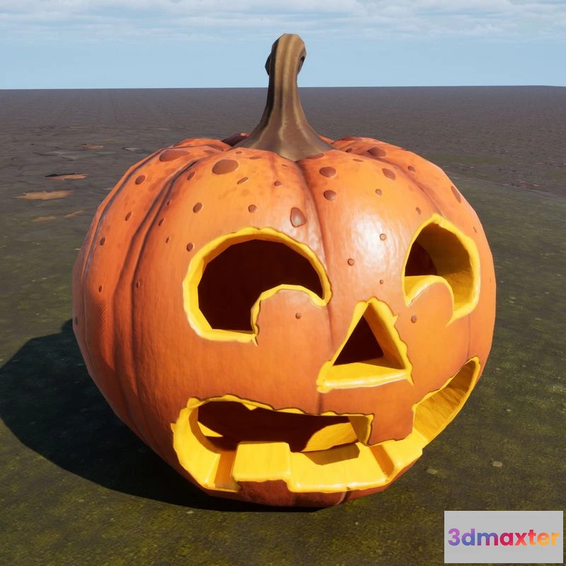 1529496 - PBR Game 3D Models - Helloween pumpkin V1 3D Max