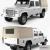 1529506 - PBR Game 3D Models - Land Rover Defender 130 High Capacity DoubleCab PickUp 2011 3D Max