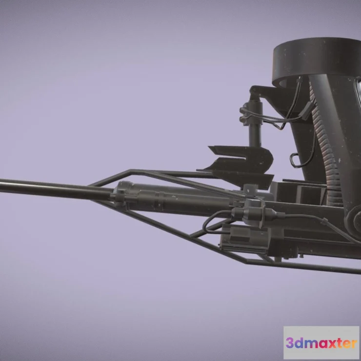 1529530 - PBR Game 3D Models - M230 Chain Gun 3D Max