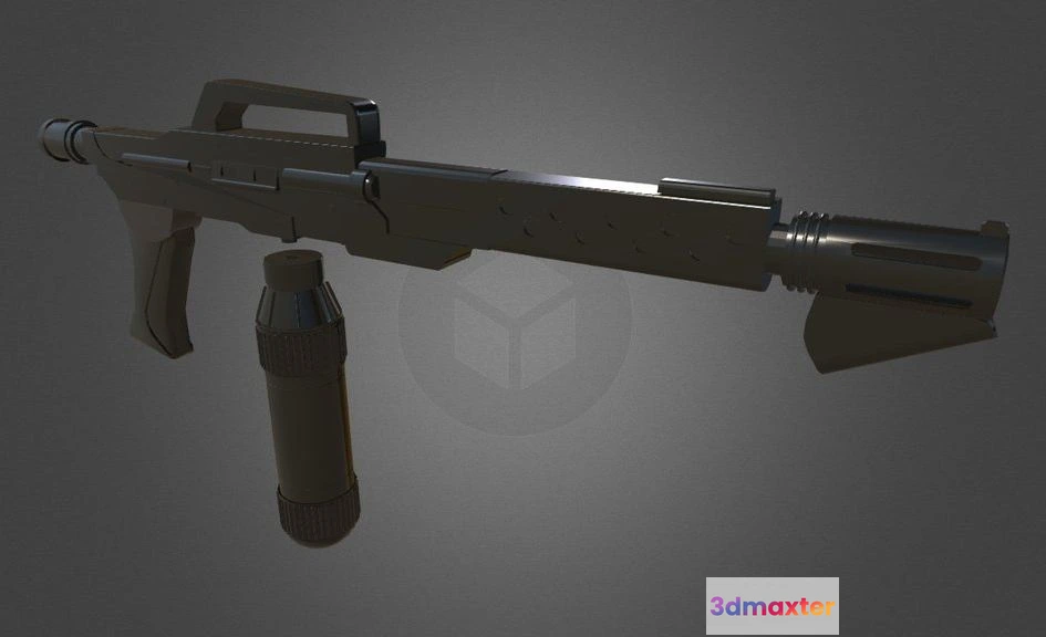 1529532 - PBR Game 3D Models - M240 Flamethrower 3D Max