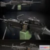 1529534 - PBR Game 3D Models - M249 para 3D Max