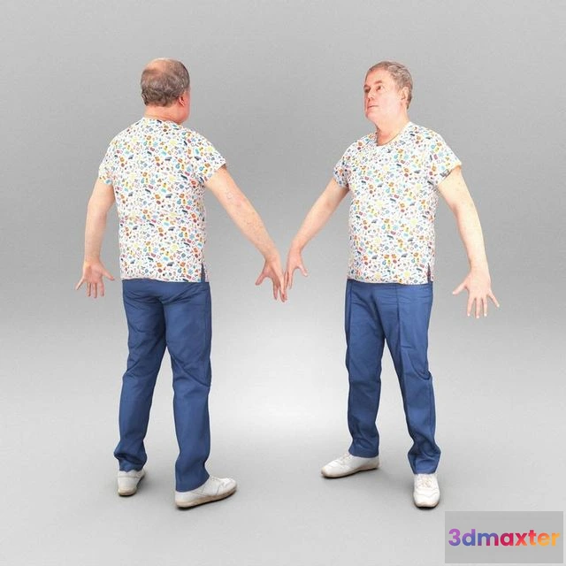 1529554 - PBR Game 3D Models - Male doctor ready for animation 402 3D Max