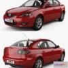1529634 - PBR Game 3D Models - Mazda 3 sedan 2003 3D Max