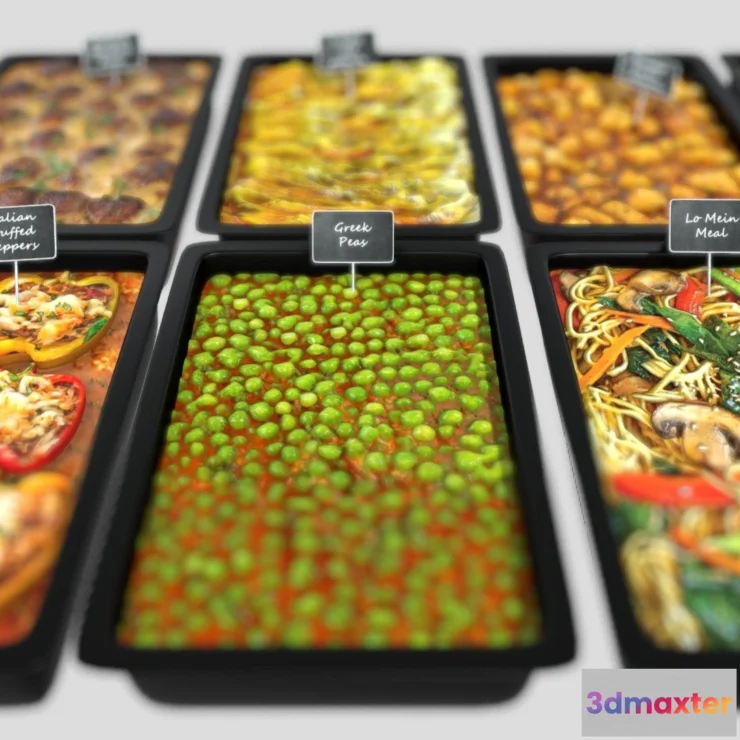 1529640 - PBR Game 3D Models - Meal 2 3D Max