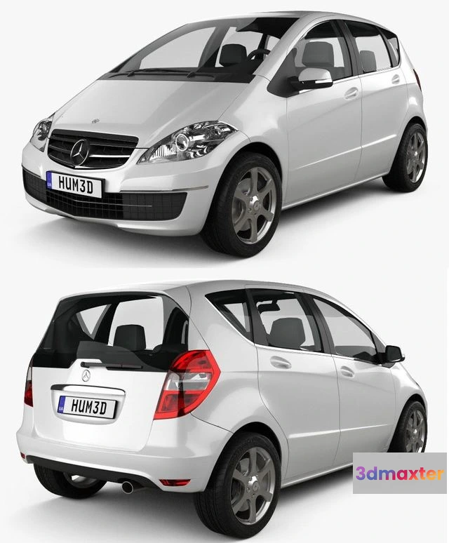 1529678 - PBR Game 3D Models - Mercedes-Benz A-class W169 5-door 2010 3D Max