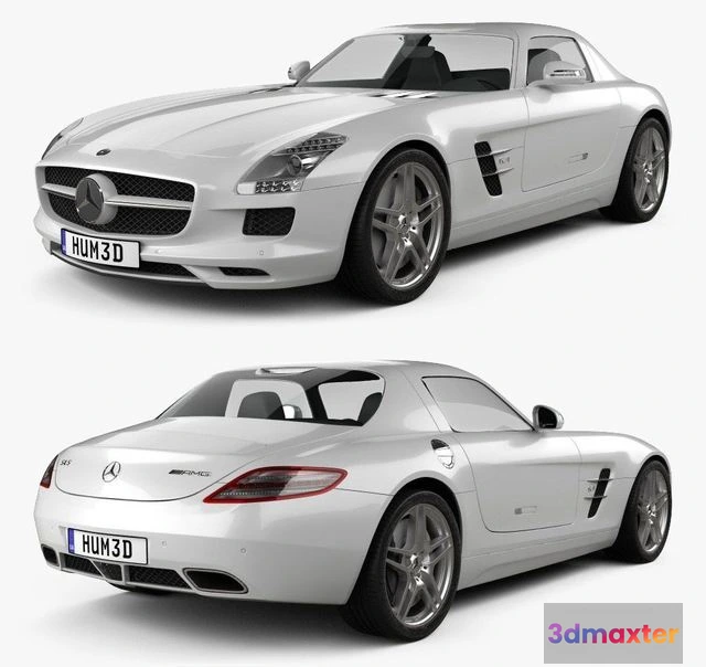 1529692 - PBR Game 3D Models - Mercedes-Benz SLS AMG 2011 3D Max