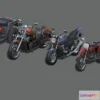 1529736 - PBR Game 3D Models - Motorbikes Pack 3D Max