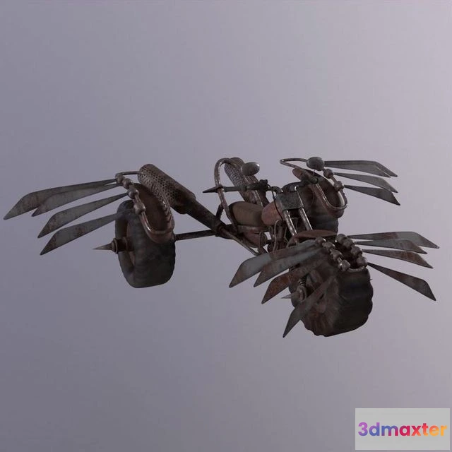 1529738 - PBR Game 3D Models - Motorcycle Low Poly 3D Max