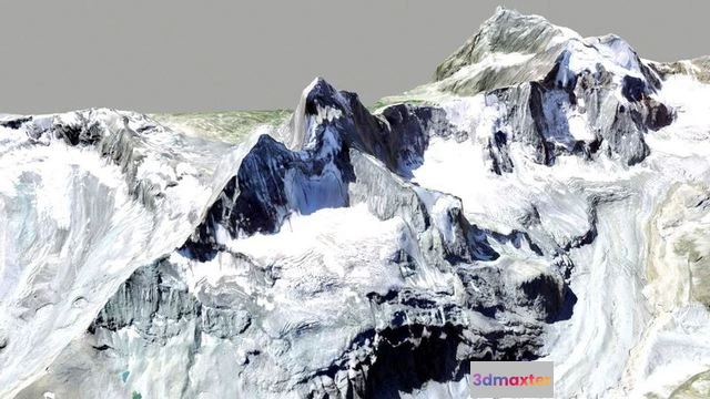 1529744 - PBR Game 3D Models - Mountain landscape The Matterhorn Alps 3D Max
