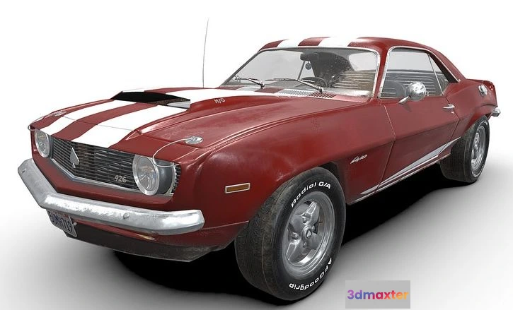 1529746 - PBR Game 3D Models - Muscle Car 3D Max