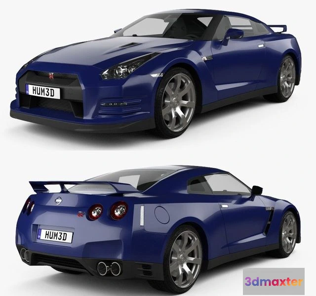 1529764 - PBR Game 3D Models - Nissan GT-R (R35) 2013 3D Max