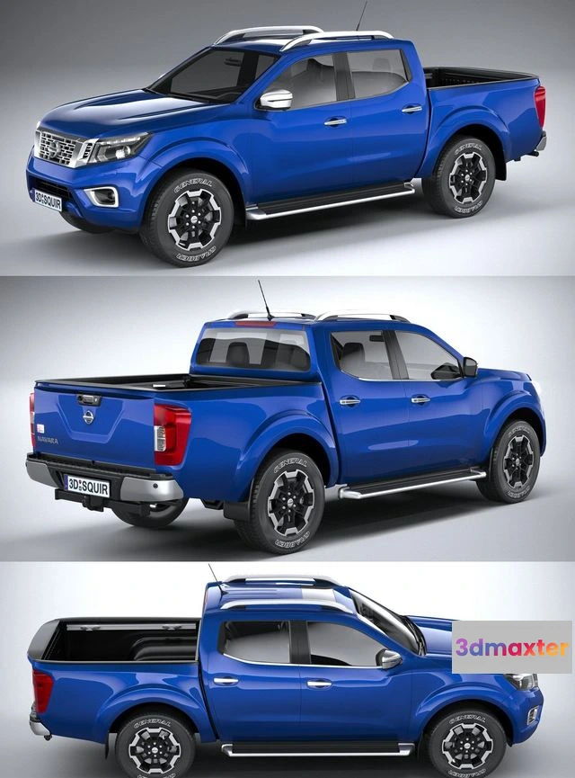 1529770 - PBR Game 3D Models - Nissan Navara DoubleCab 2020 3D Max