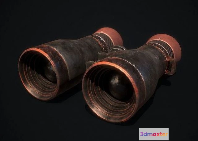1529788 - PBR Game 3D Models - Old Binoculars 3D Max