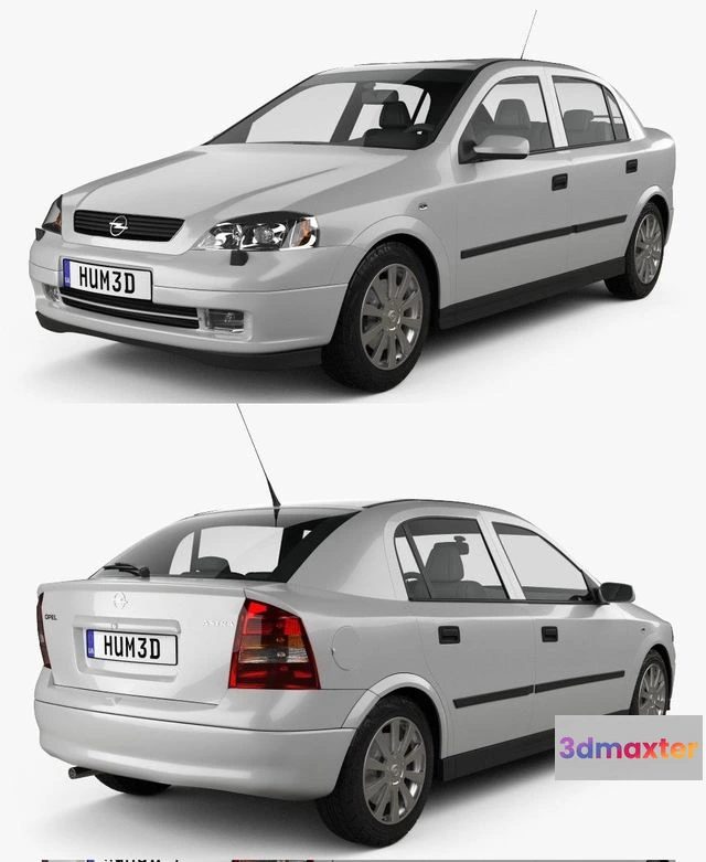 1529806 - PBR Game 3D Models - Opel Astra G liftback 1998 3D Max