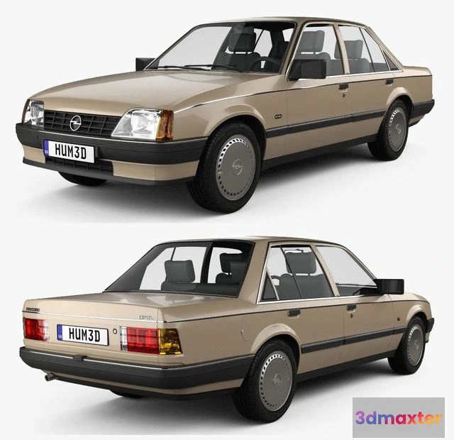 1529822 - PBR Game 3D Models - Opel Rekord 1982 3D Max
