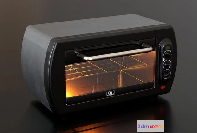 1529828 - PBR Game 3D Models - Oven machine 3D Max