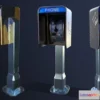 1529850 - PBR Game 3D Models - Payphone Low-poly 3D Max