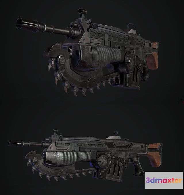 1529858 - PBR Game 3D Models - PDP Lancer Gun 3D Max