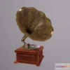 1529868 - PBR Game 3D Models - Phonograph gramophone 3D Max