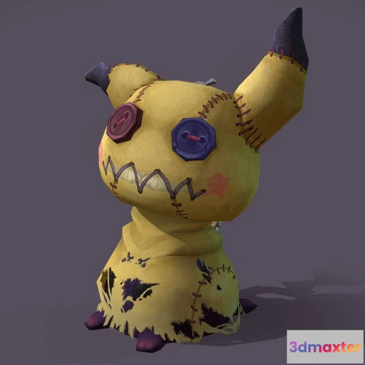 1529880 - PBR Game 3D Models - Pikachu 3D Max