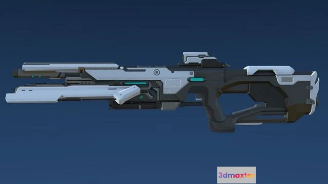 1529898 - PBR Game 3D Models - Plasma Assault Rifle 3D Max