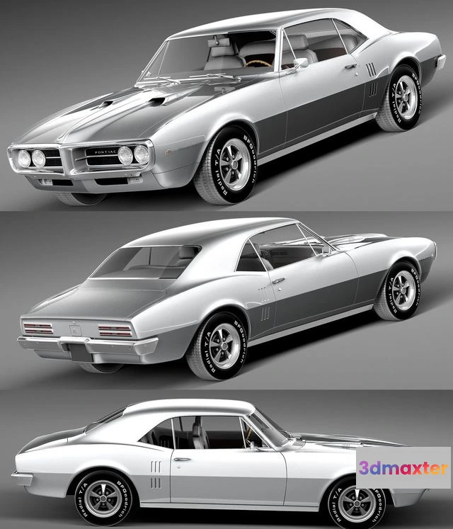 1529916 - PBR Game 3D Models - Pontiac Firebird 1967 3D Max