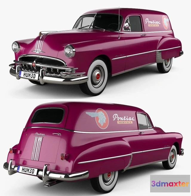 1529922 - PBR Game 3D Models - Pontiac Streamliner Six Sedan Delivery 1949 3D Max