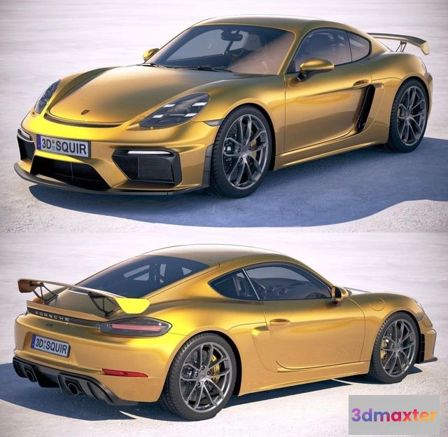 1529926 - PBR Game 3D Models - Porsche 718 Cayman GT4 2020 3D Max