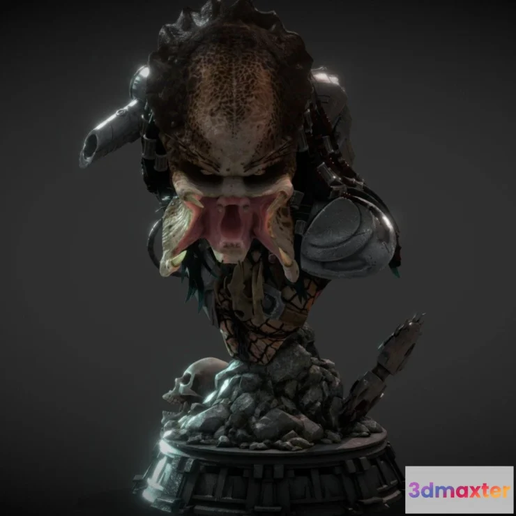 1529954 - PBR Game 3D Models - Predator Bust  2021 3D Max