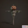 1529994 - PBR Game 3D Models - Pumpkin Scarecrow 3D Max