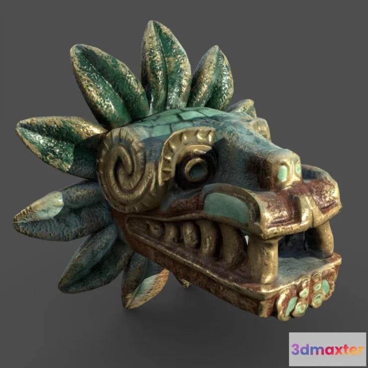 1530002 - PBR Game 3D Models - Quetzalcoatl 3D Max