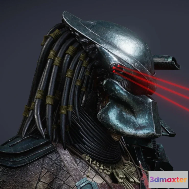 1530036 - PBR Game 3D Models - Red Baron Predator Game Character 3D Max