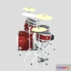 1530040 - PBR Game 3D Models - Red Drums 3D Max