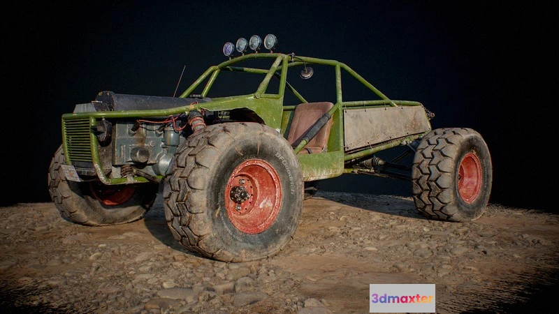 1530042 - PBR Game 3D Models - Redneck Buggy 3D Max