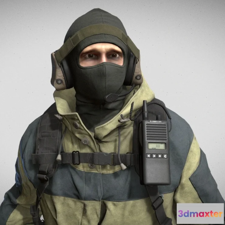 1530074 - PBR Game 3D Models - Russian Modern Soldier 3D Max