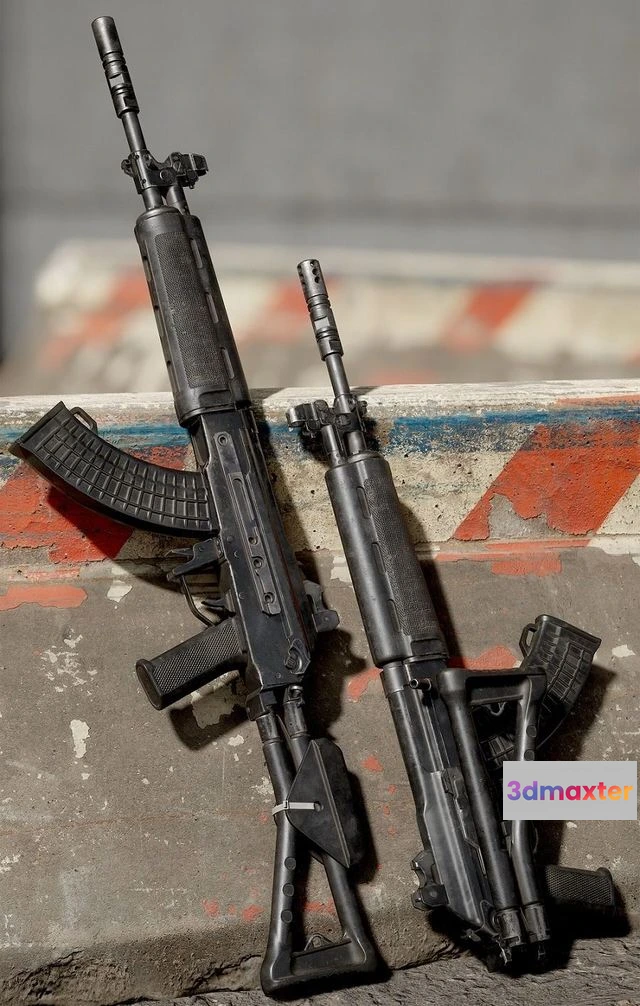 1530086 - PBR Game 3D Models - Sako Rk95tp 3D Max