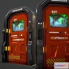 1530092 - PBR Game 3D Models - Sci Fi Access Door 3D Max