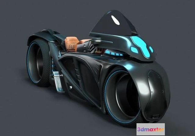 1530096 - PBR Game 3D Models - Sci fi Bike 3D Max