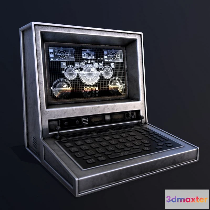 1530132 - PBR Game 3D Models - Sci-Fi Computer 3D Max