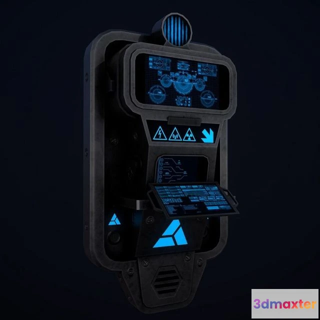 1530138 - PBR Game 3D Models - Sci-Fi Console-Computer 4 3D Max