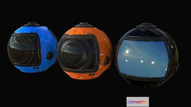 1530150 - PBR Game 3D Models - Sci-Fi Drone III 3D Max